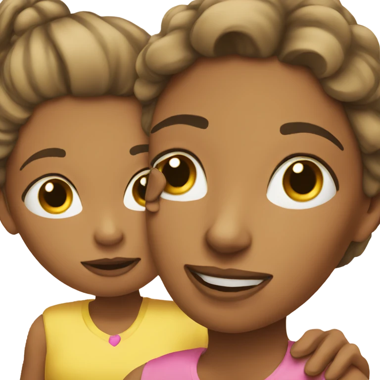Mom and daughter emoji