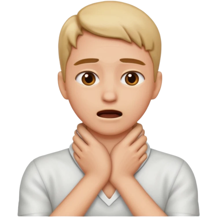 two hands on neck choking  emoji