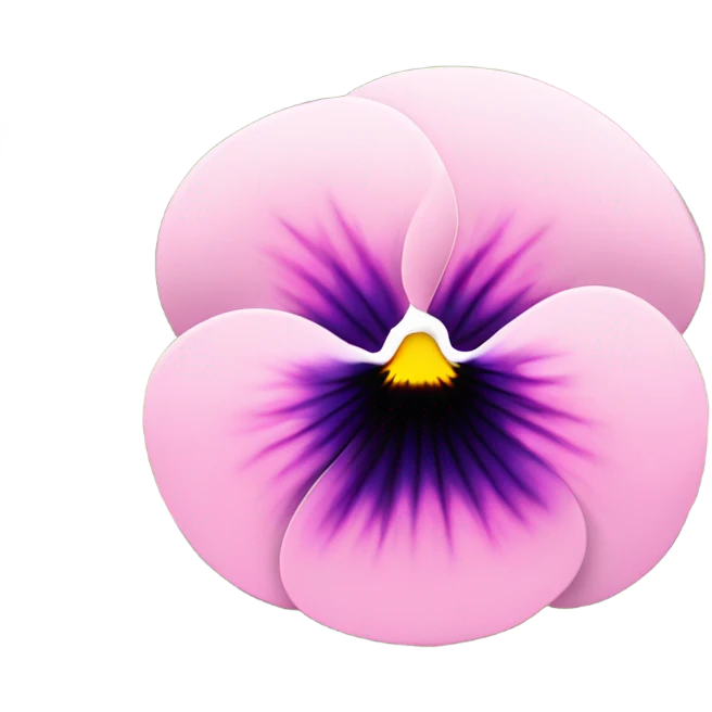 composition of aesthetically pleasing pink pansies, pastel daisies set against the background of a dark purple vintage-style perfume bottle  emoji