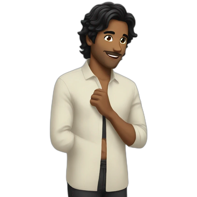 solo with delicious black hair emoji