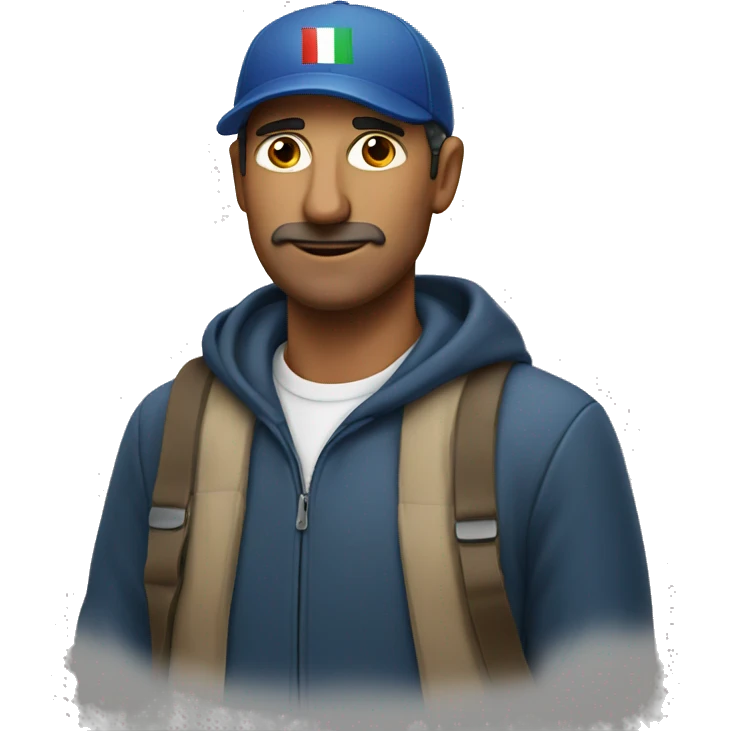 italian man with a cap emoji