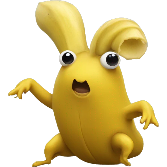 banana slug no legs emoji