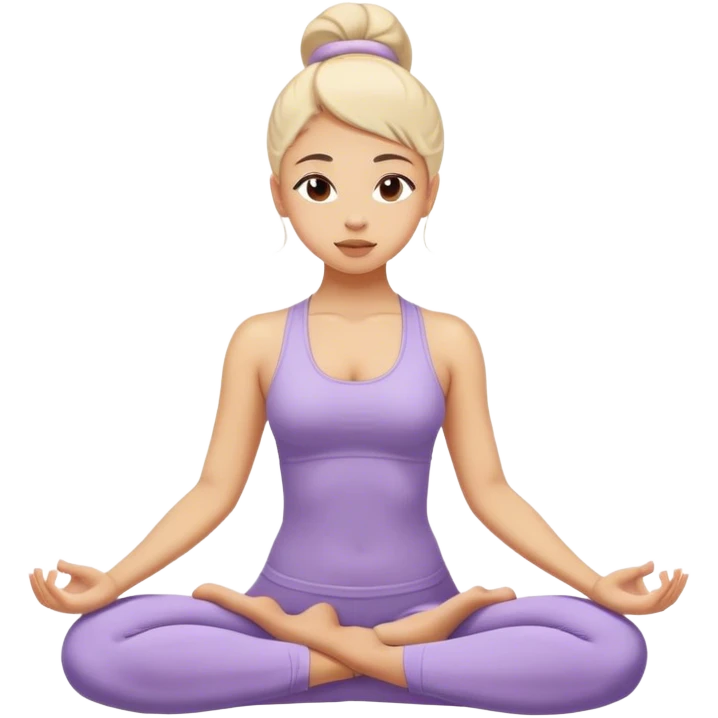 yoga girl emoji