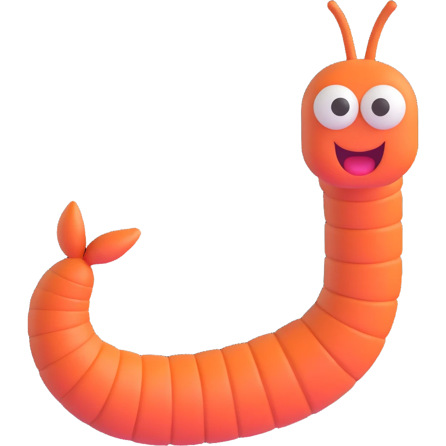 Worm emoji