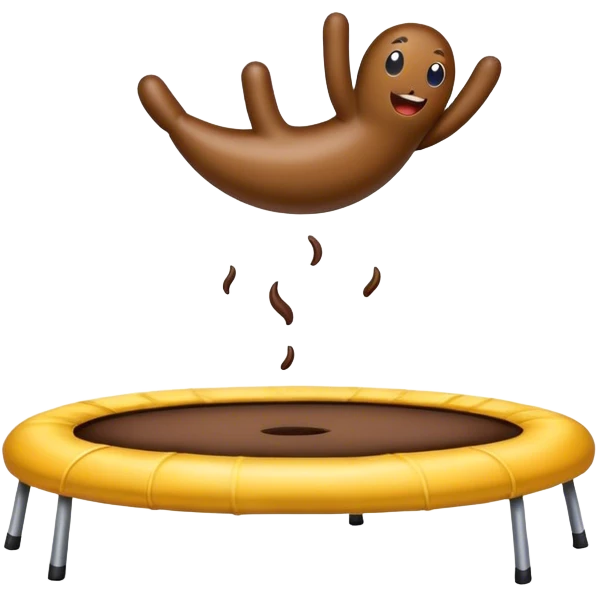 Poop trampoline emoji