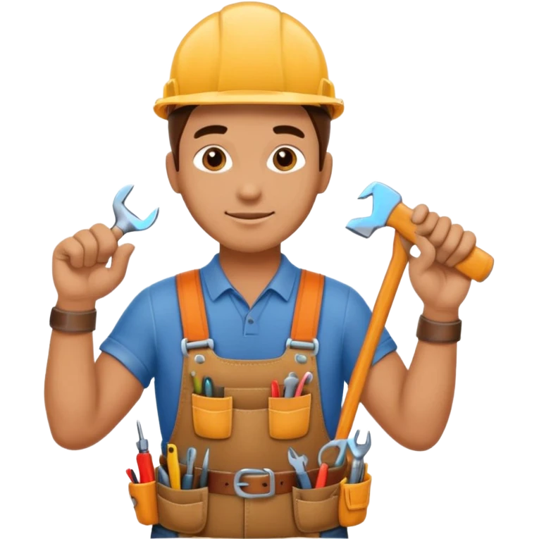 a handman works at home emoji