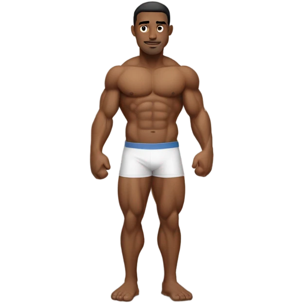 shirtless man emoji