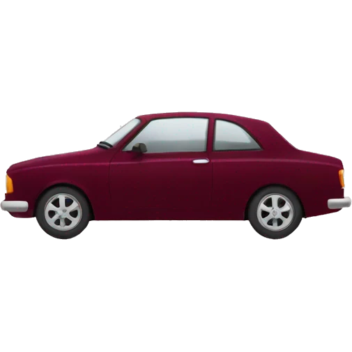 Wine red car  emoji