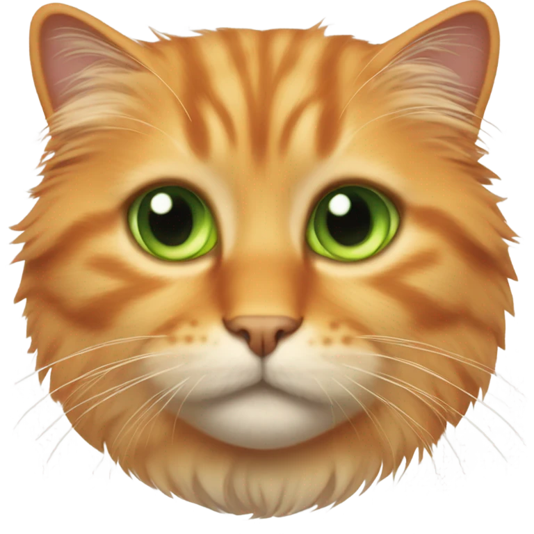 Orange fluffy cat emoji