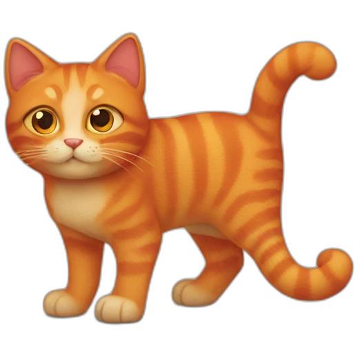 Red cat emoji