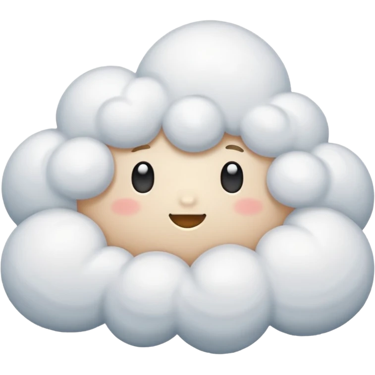 large White Cloud, emotion emoji