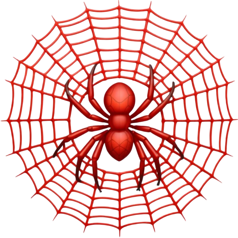 red spider web emoji
