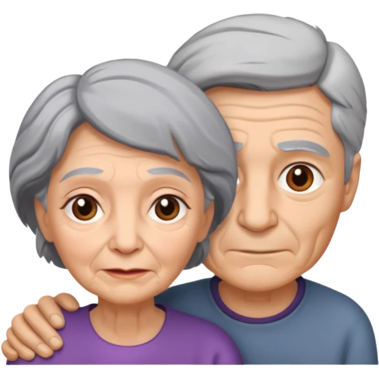 lo mismo que estas haciendo solo coloca alado de la abuela un hombre joven  emoji