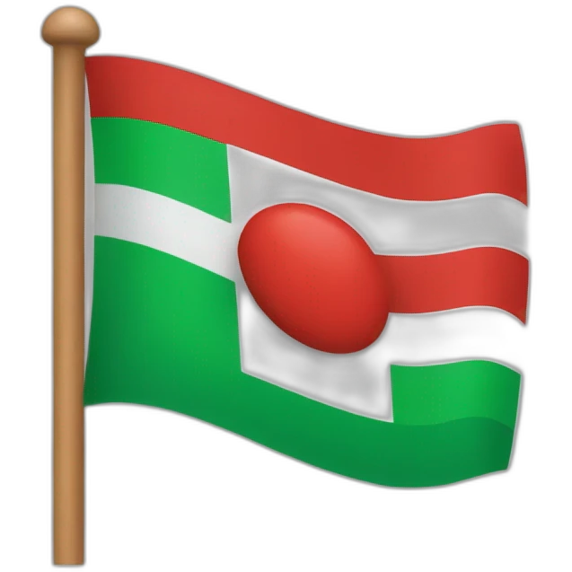 Red-green-red horizontal flag emoji