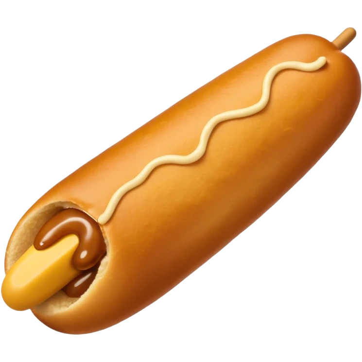 Total black corndog emoji