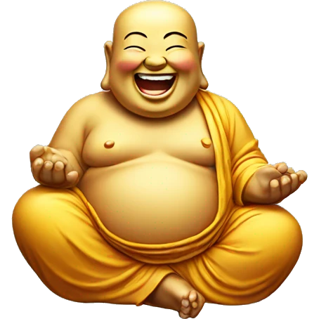 laughing buddha emoji