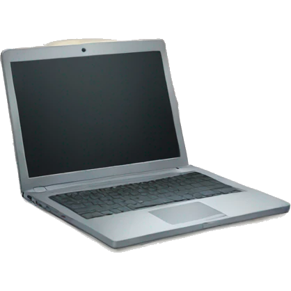 Laptop on a bed emoji