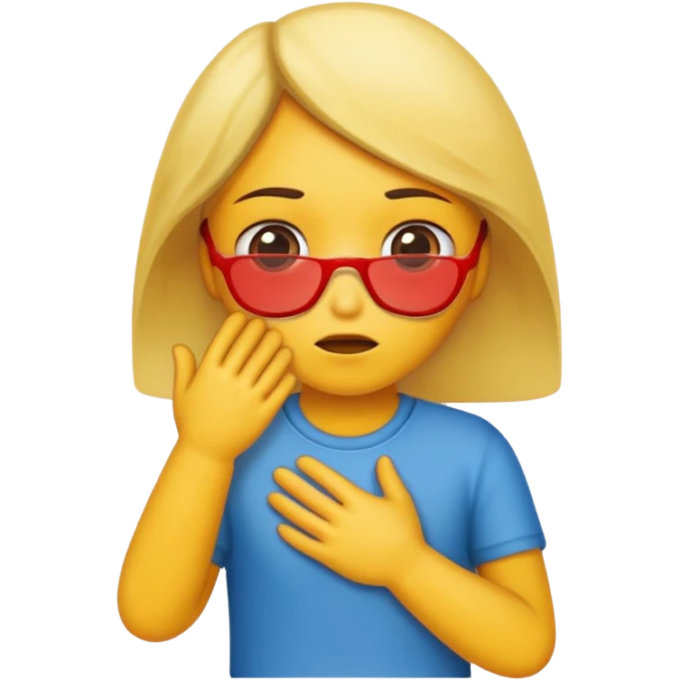 A black girl, naked showing full body licking pussy emoji