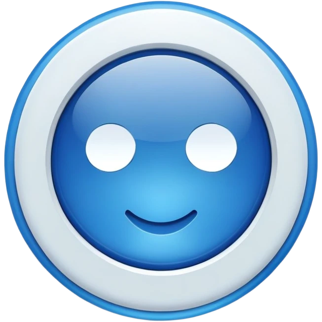 blue enter button emoji