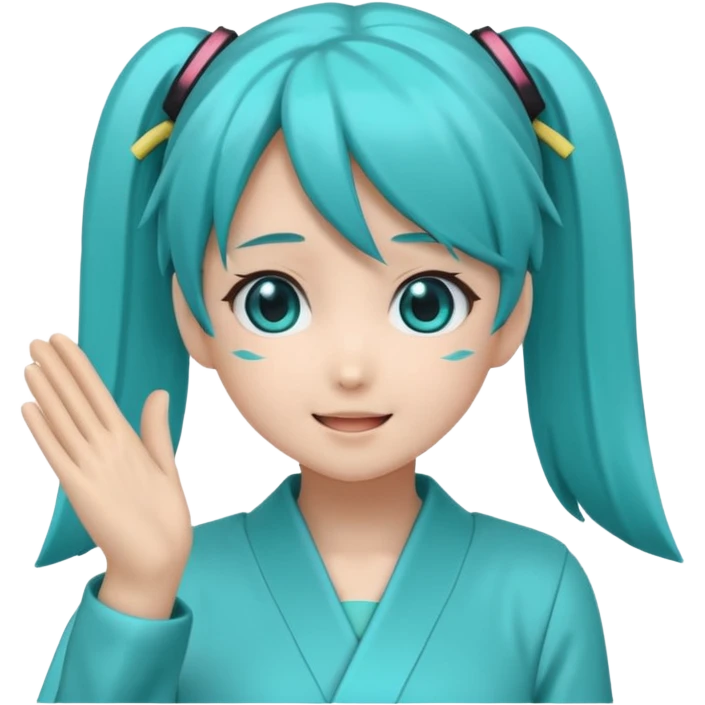 Hatsune Miku Clapping emoji