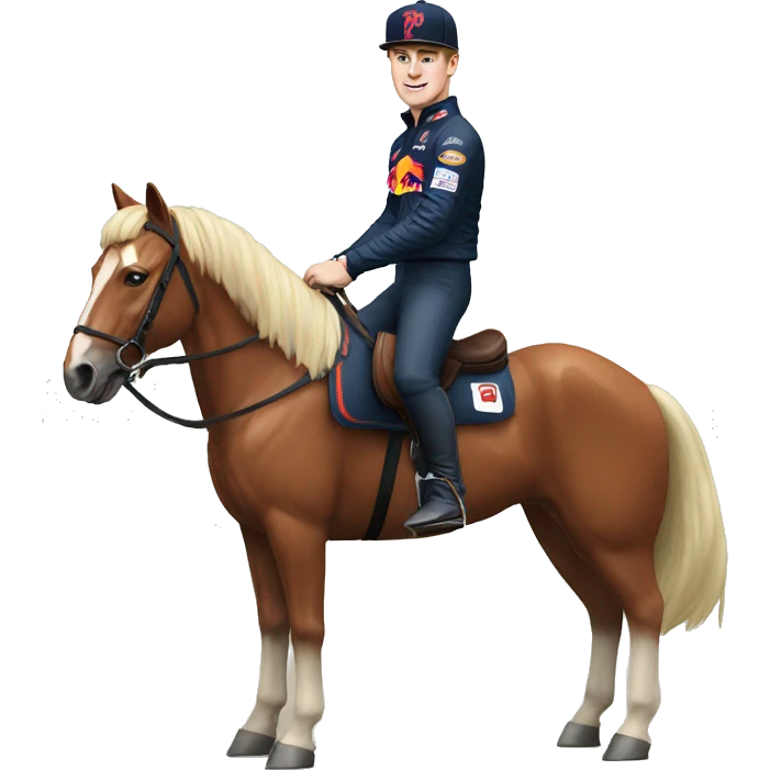 max verstappen on a horse emoji