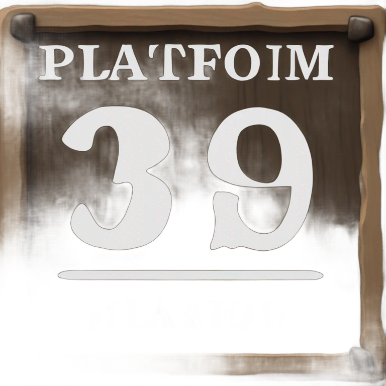 platform 9/3/4 sign emoji