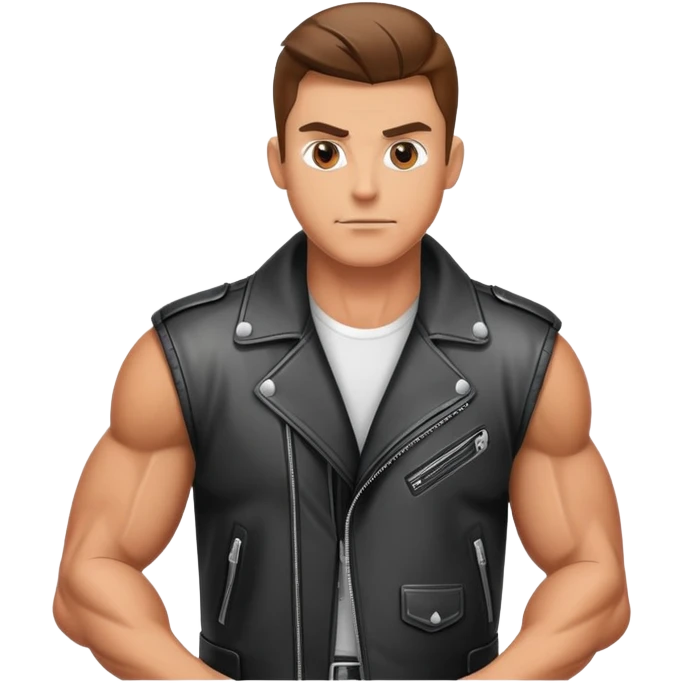 A biker with muscles  emoji