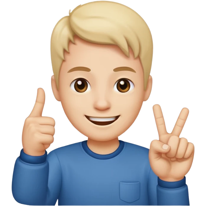 middle finger smile emoji