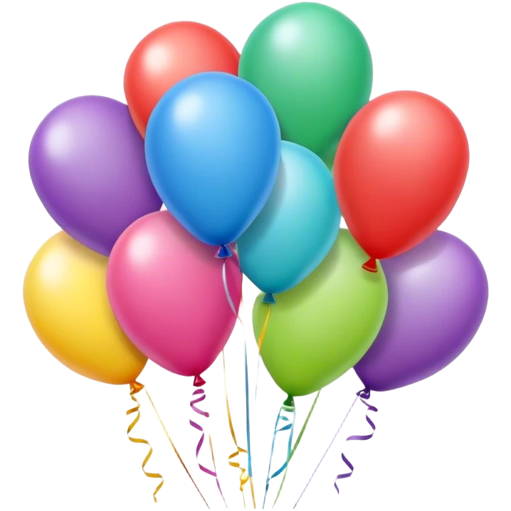 21 birthday balloons emoji