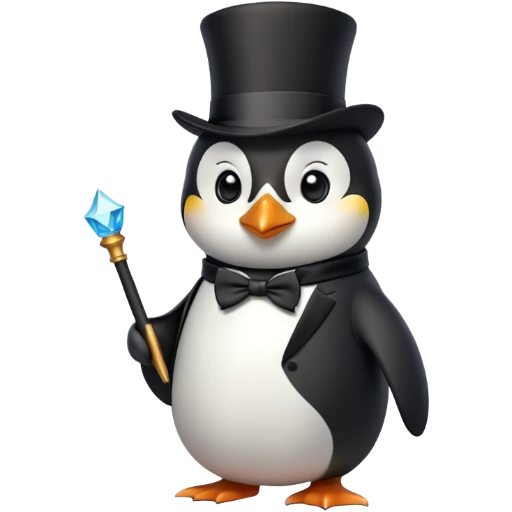 Pinguin als Magier  emoji