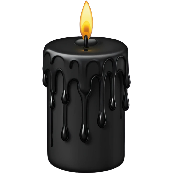 goth candle emoji