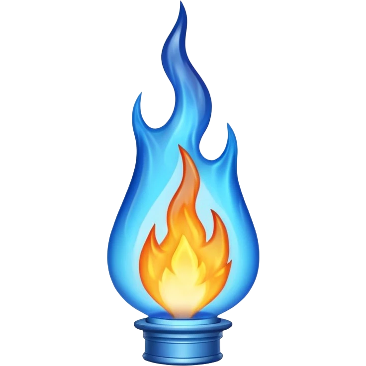 Blue flame emoji emoji