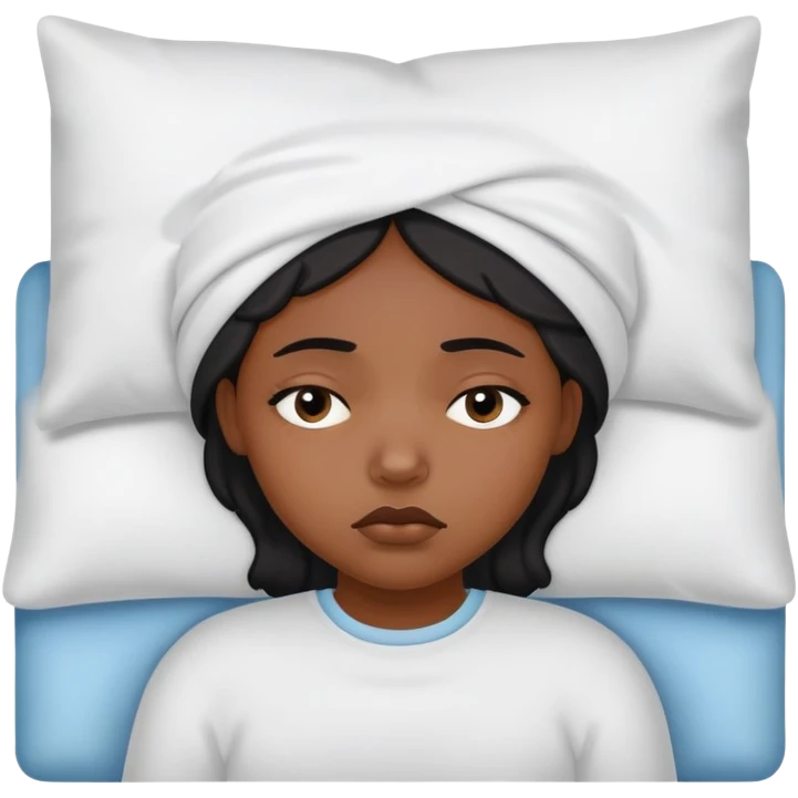 Sleep deprived black girl  emoji