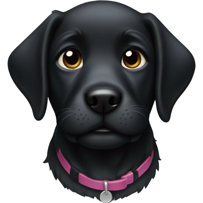 Black dog puppy emoji