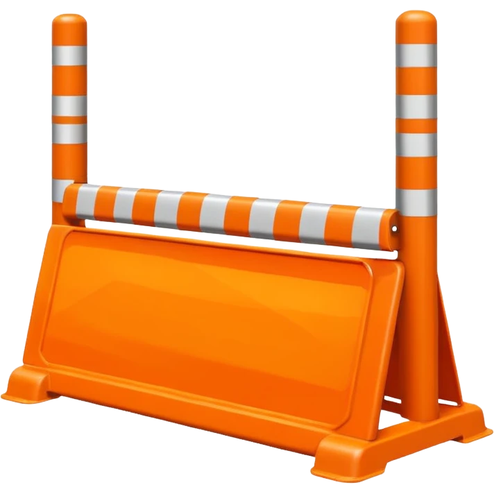 roadwork barrier emoji