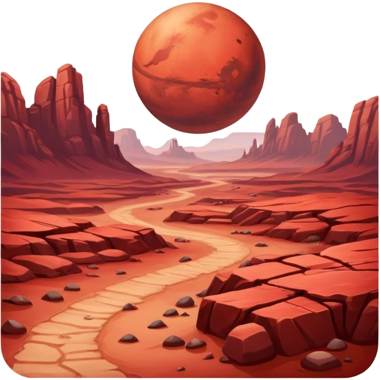 mars planet emoji