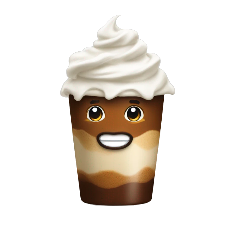 Coffee with whipped cream  emoji
