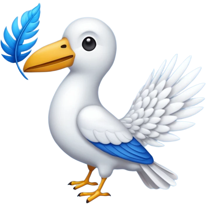 Quiero un emoji de la paz con una paloma blanca y un círculo emoji