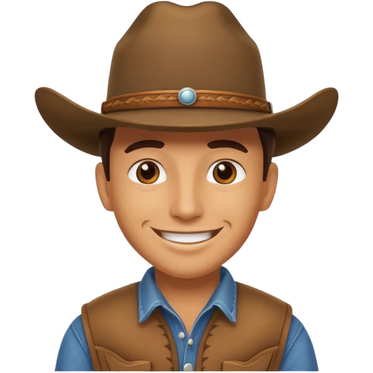 Cowboy smiling emoji
