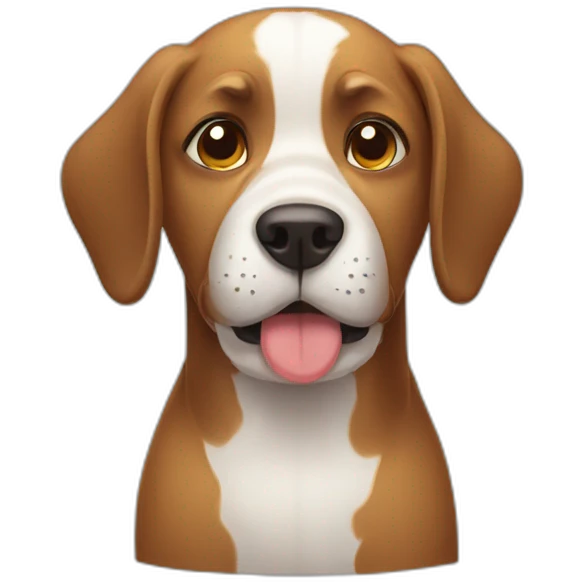 tired dog emoji