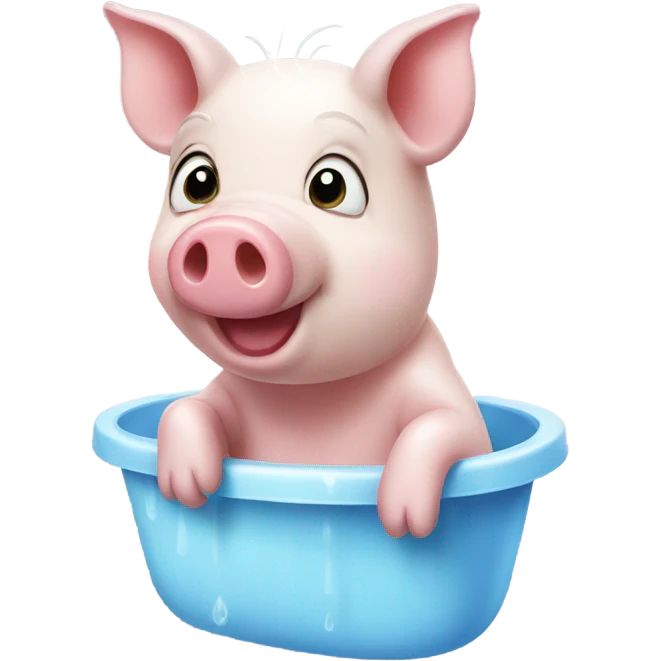 Shower pig emoji