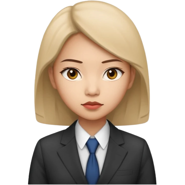female asian quant trader emoji