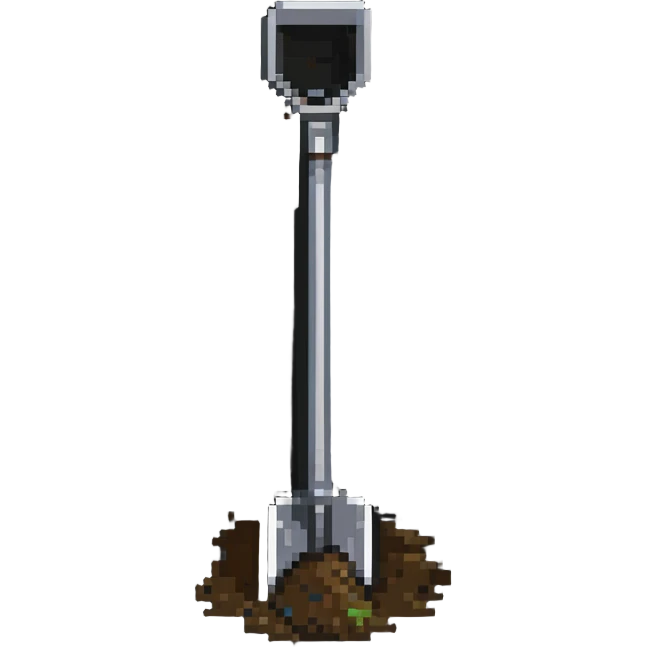shovel digging into dirt emoji