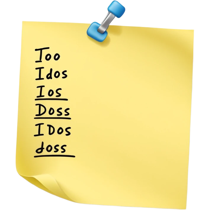 list of to dos emoji