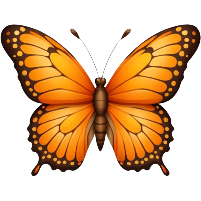 butterfly with leo print  emoji