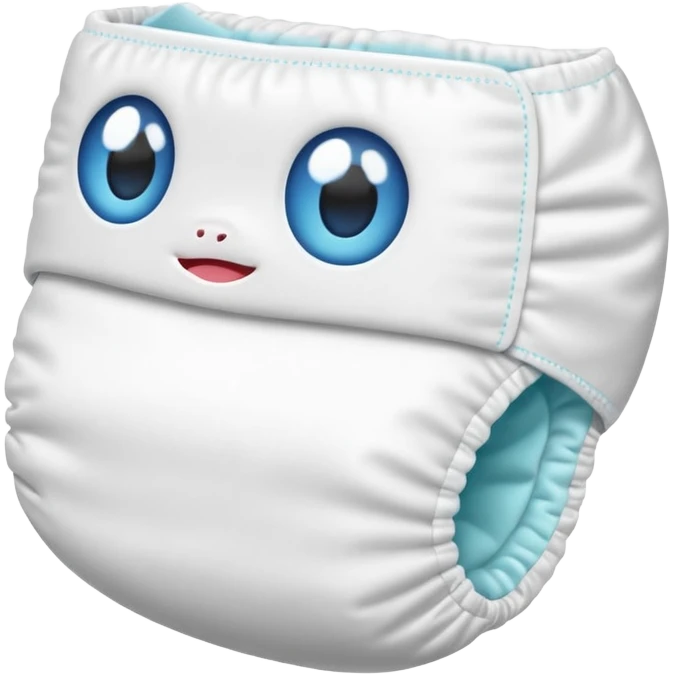 White baby diaper emoji