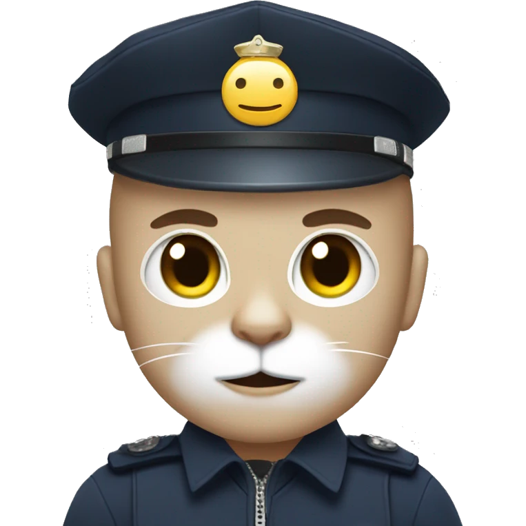 policiant with cat head emoji