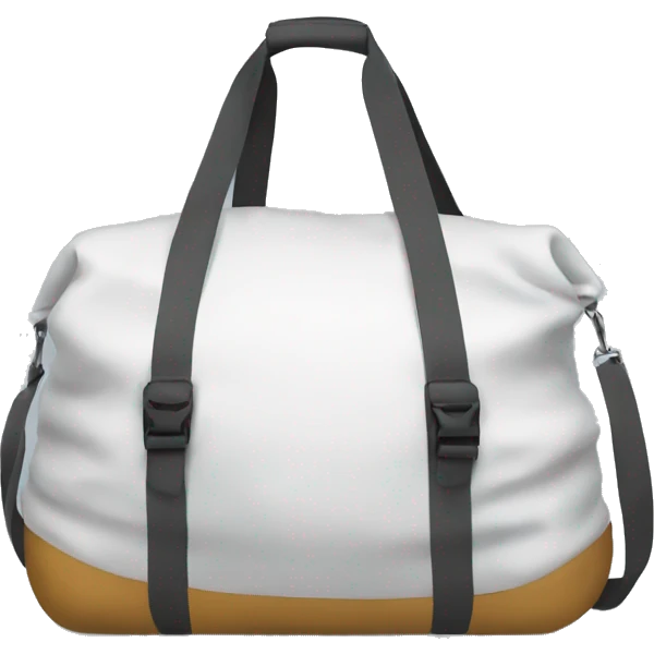 White sports bag for a girls emoji
