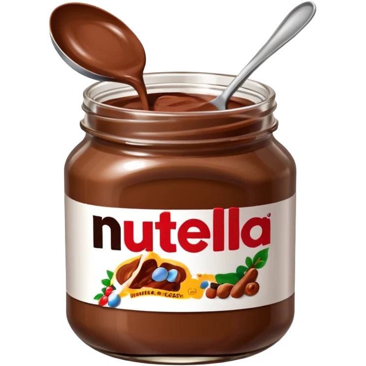 Jar of Nutella make the label say cocoa kisses  emoji