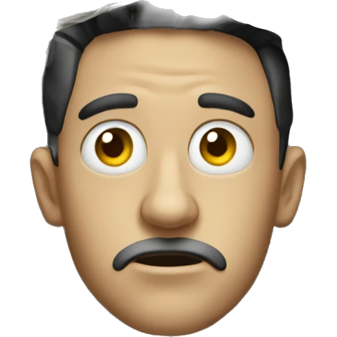 Attic head with cobwebs  emoji